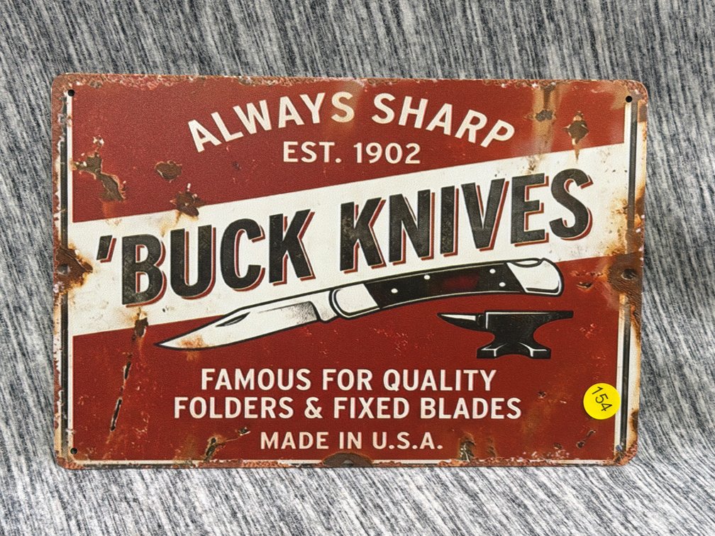 BUCK KNIFE SIGN