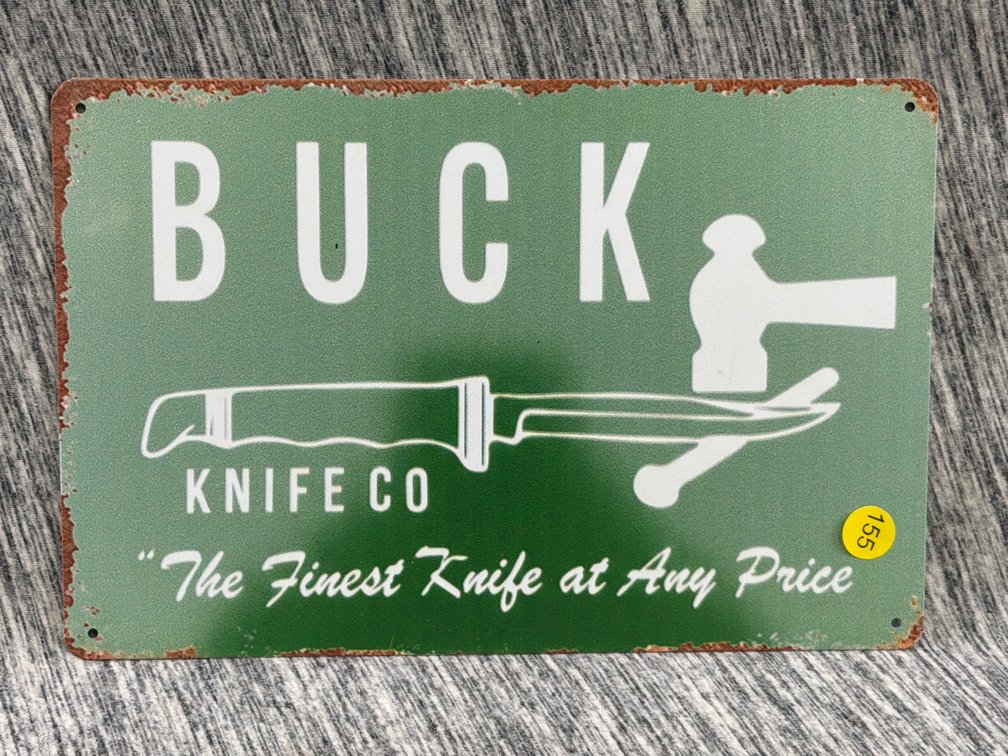 BUCK KNIFE SIGN