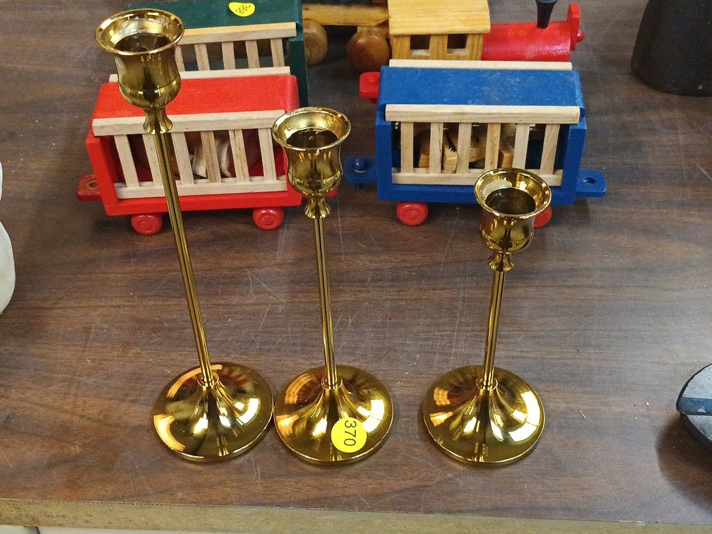 (3) CANDLE STICKS