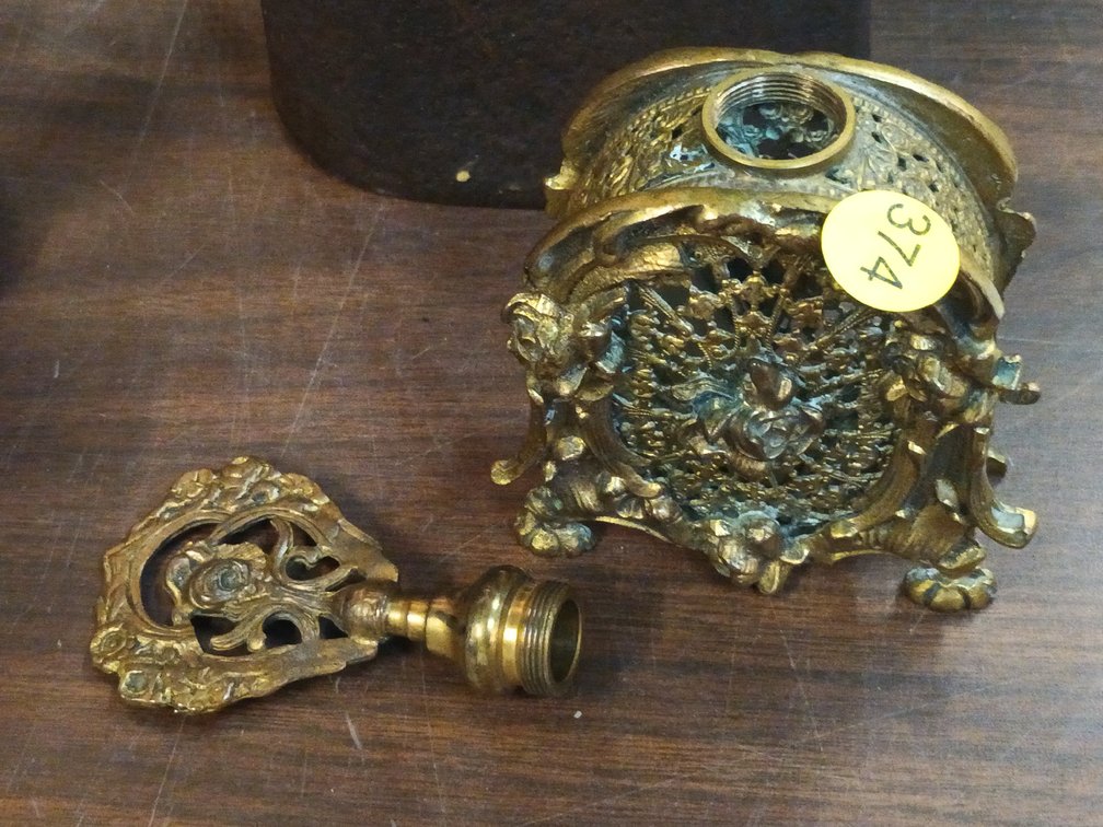 VINTAGE BRASS CONTAINER