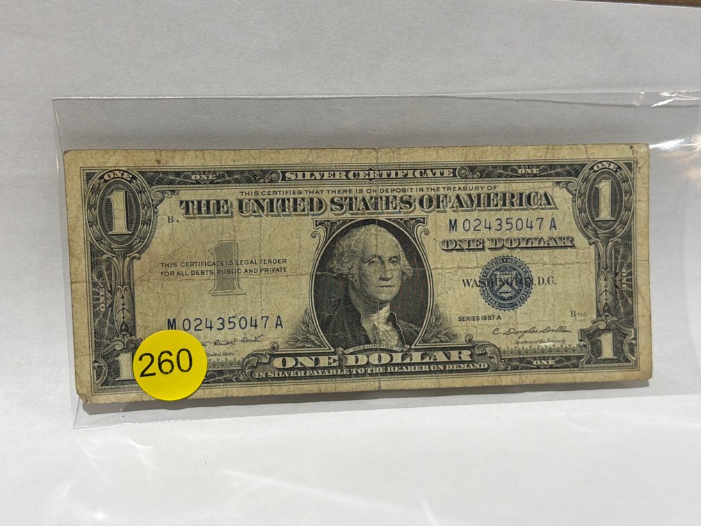 1957A $1 SILVER CERTIFICATE
