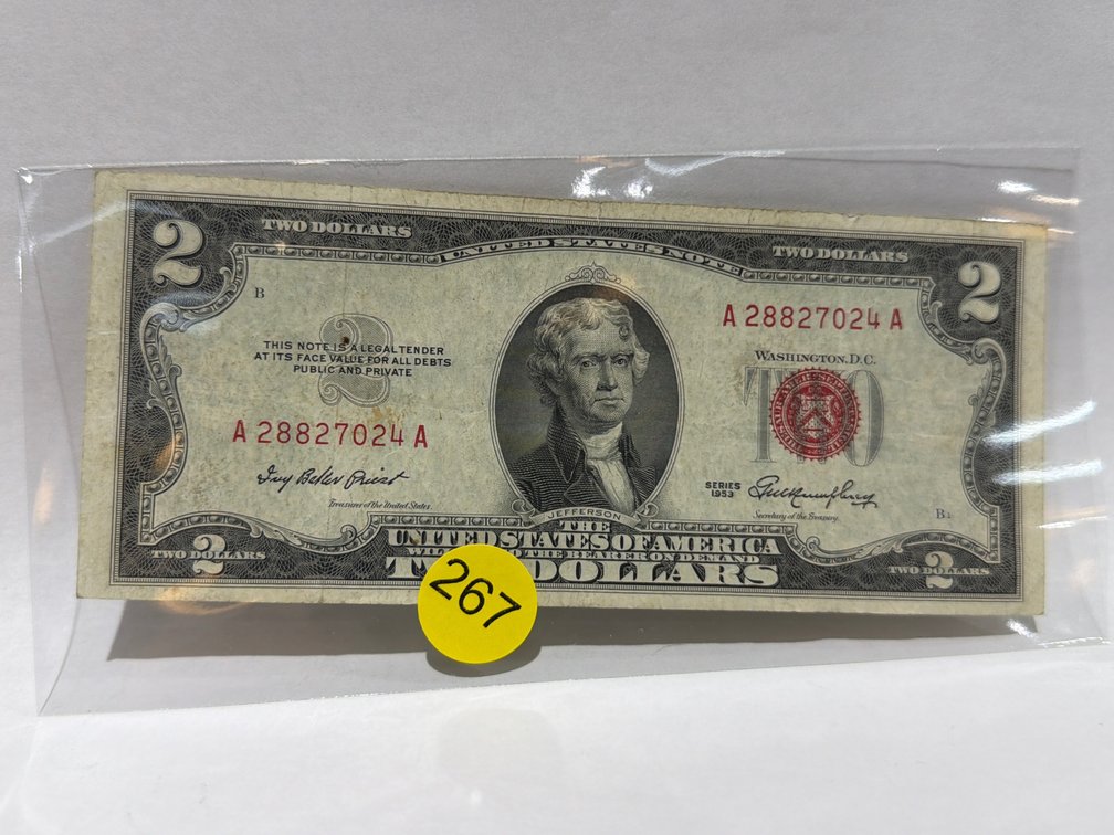1953 $2 RED SEAL