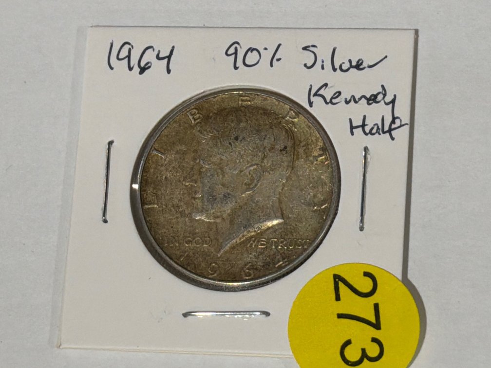 1964 SILVER KENNEDY HALF DOLLAR