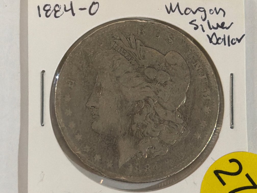 1884-O MORGAN SILVER DOLLAR