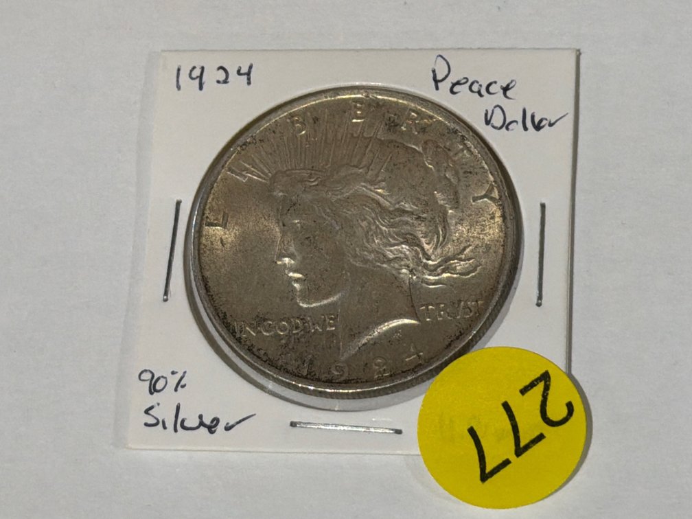 1924 SILVER PEACE DOLLAR