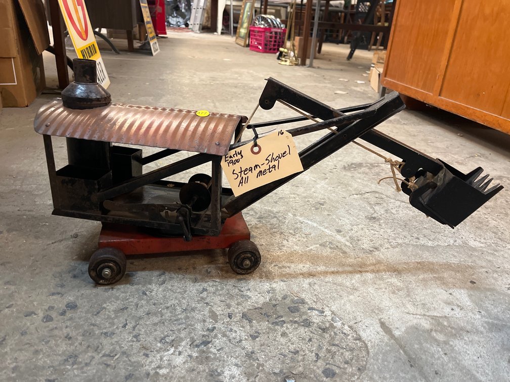 ANTIQUE ALL METAL STEAM SHOVEL