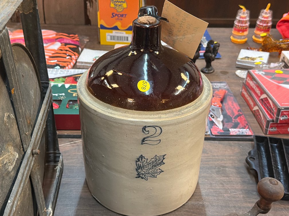 NO 2  JUG WESTERN STONEWARE