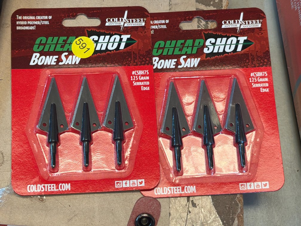 CHEAP SHOT BONE SAW ARROW HEADS