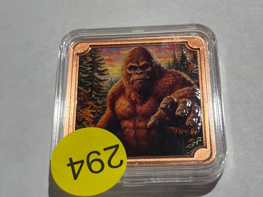 1 OZ COPPER BIGFOOT COLORIZED SQUARE BAR