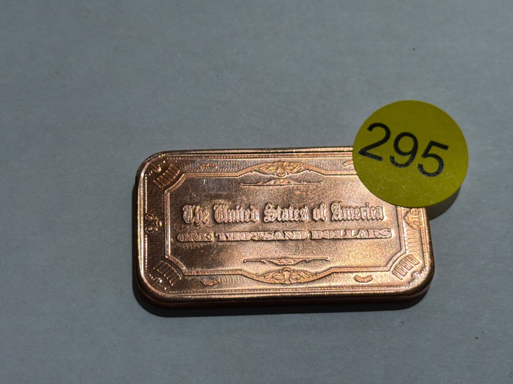 1 OZ COPPER BAR