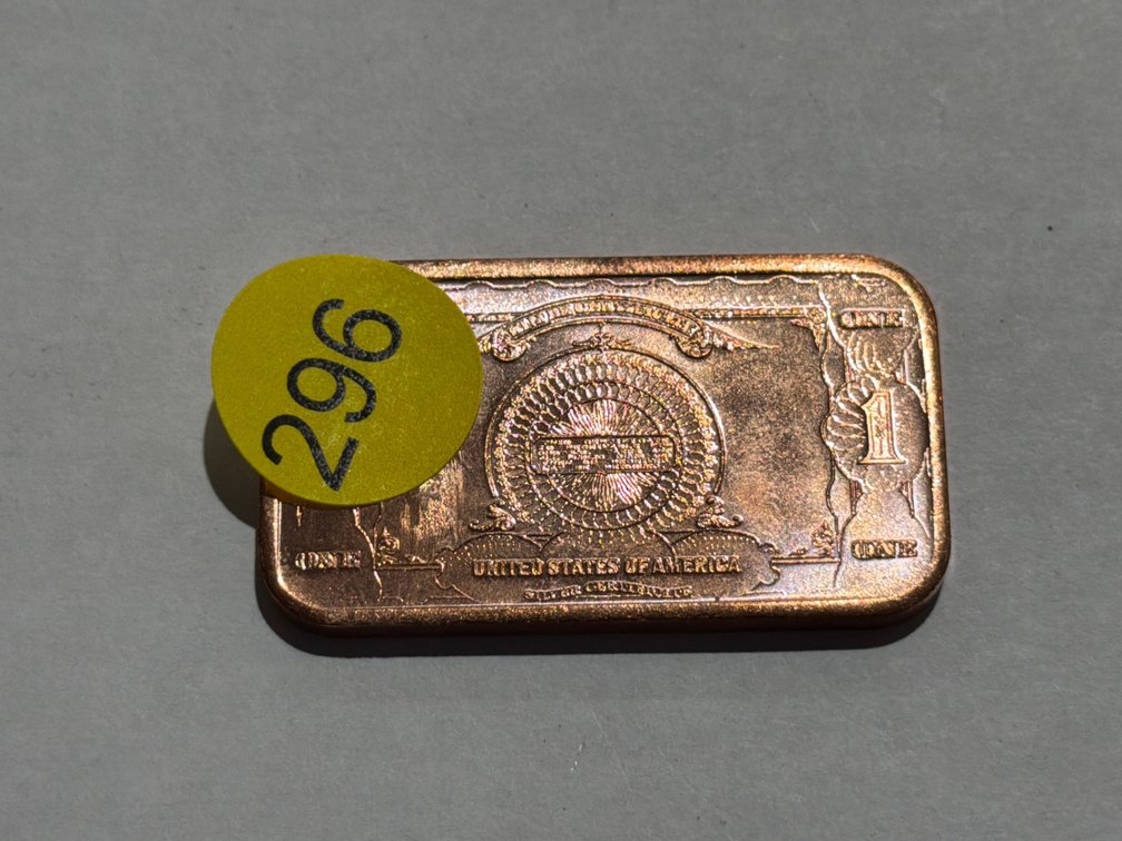 1 OZ COPPER BAR