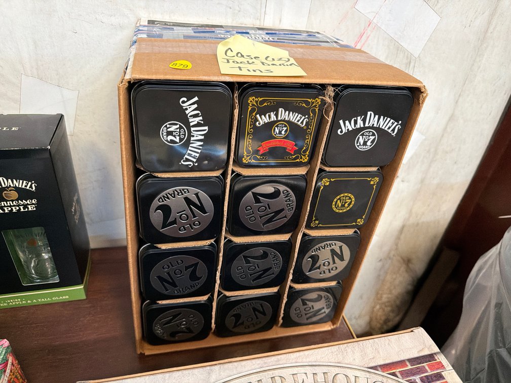 CASE OF (12) JACK DANIEL TINS