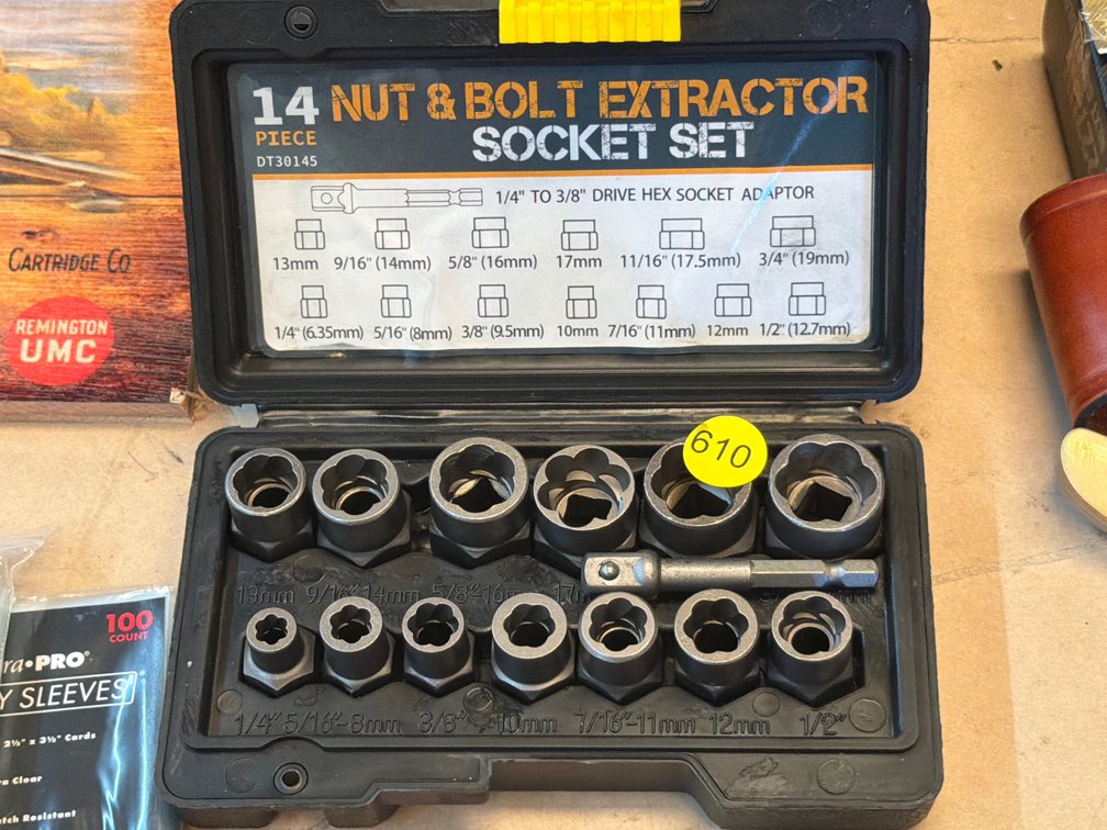 14 PC NUT & BOLT EXTRACTOR SET