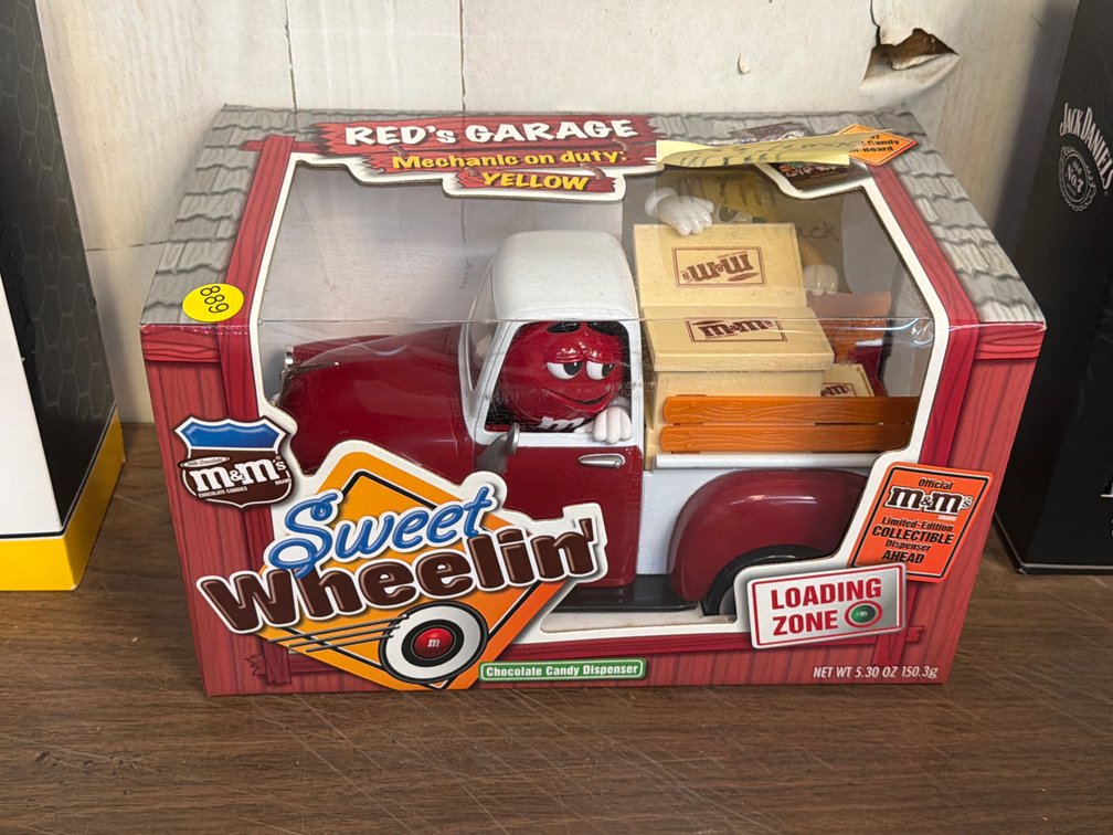 M&M RED TRUCK DISPENSER