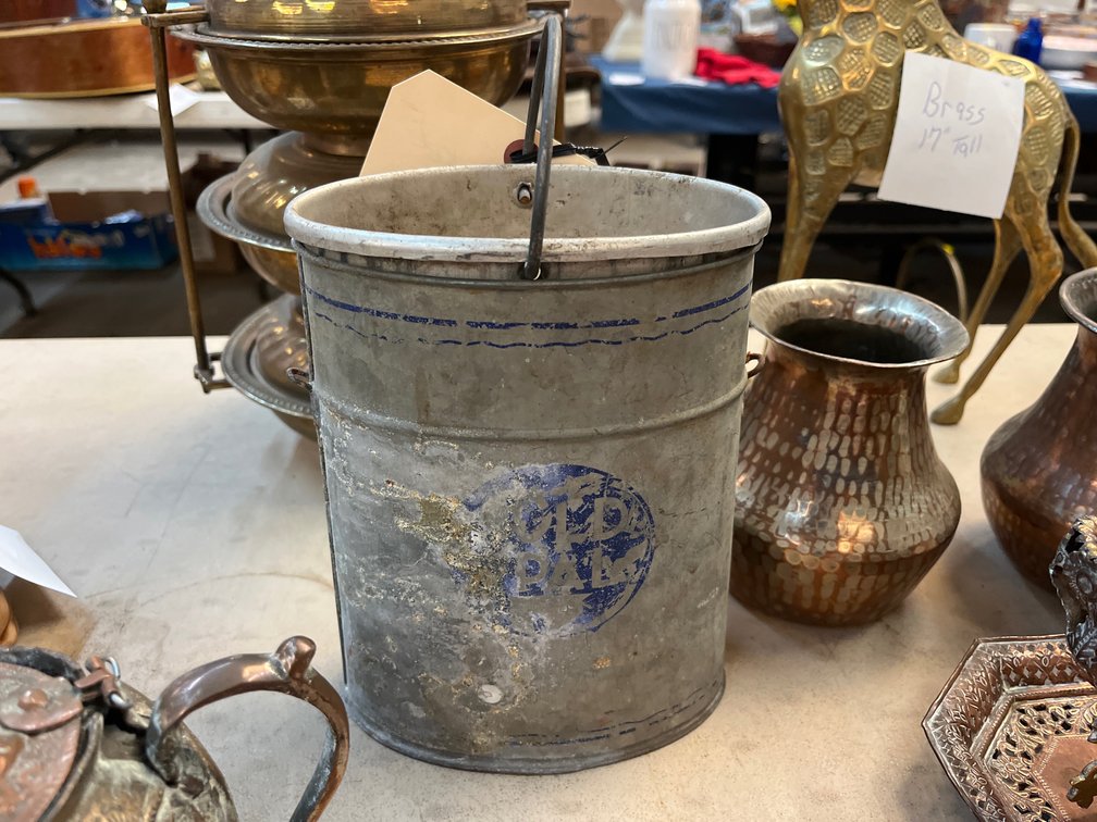 ANTIQUE OLD BAY MINNOW BUCKET