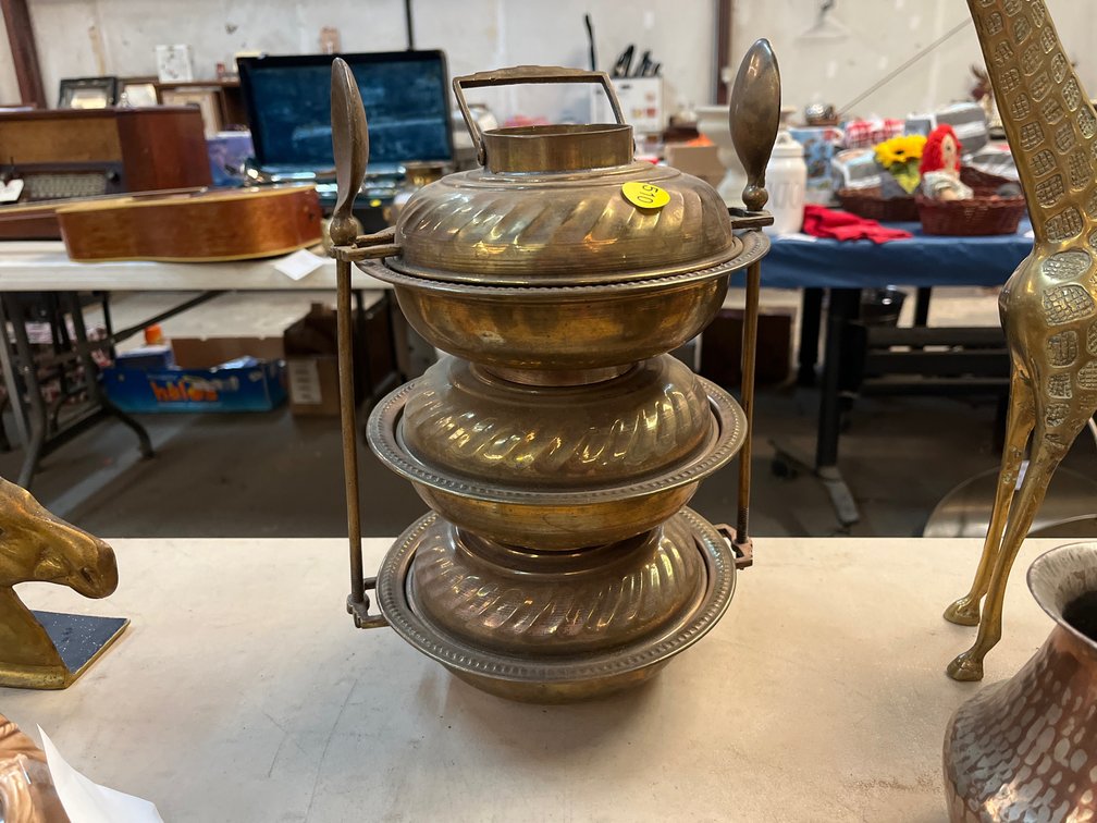 ANTIQUE BRASS TIFFIN BOX