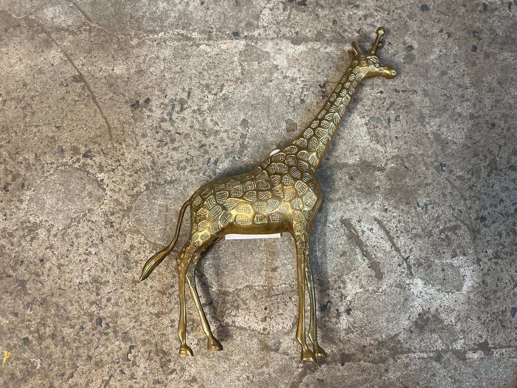 17” BRASS GIRAFFE