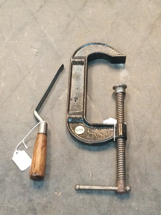 C-CLAMP AND CONCRETE TOOL