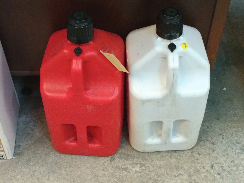 (2) VINTAGE GAS CANS