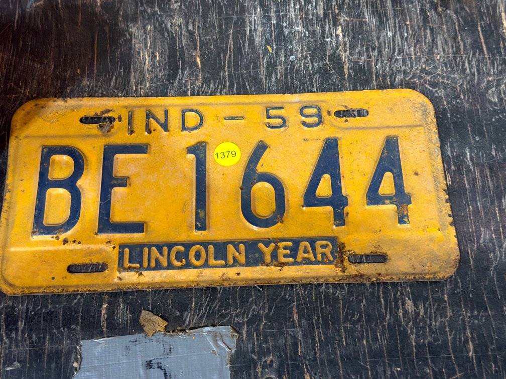 INDIANA LICENSE PLATE