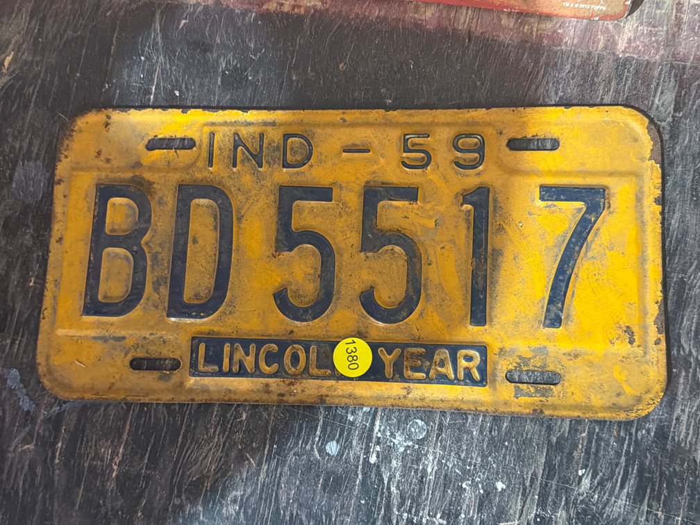 INDIANA LICENSE PLATE