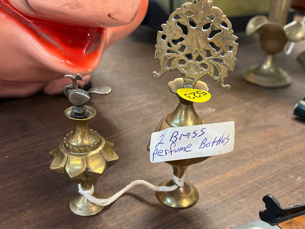 BRASS PERFUME BOTTLES