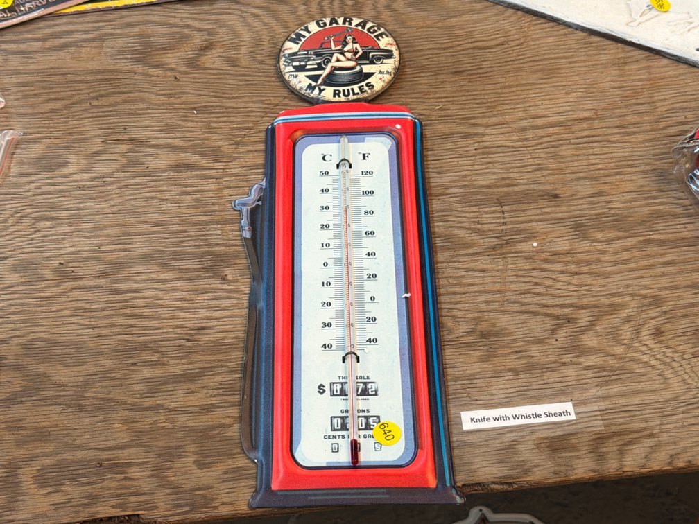 MY GARAGE MY RULES THERMOMETER