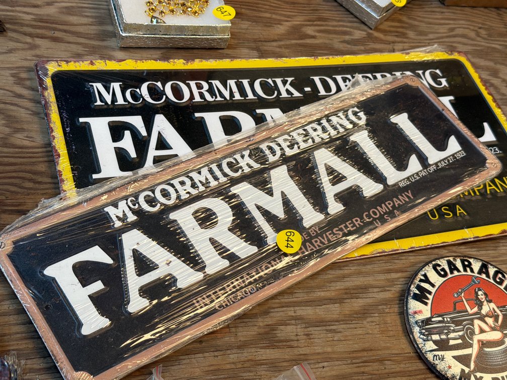 (2) FARMALL SIGNS