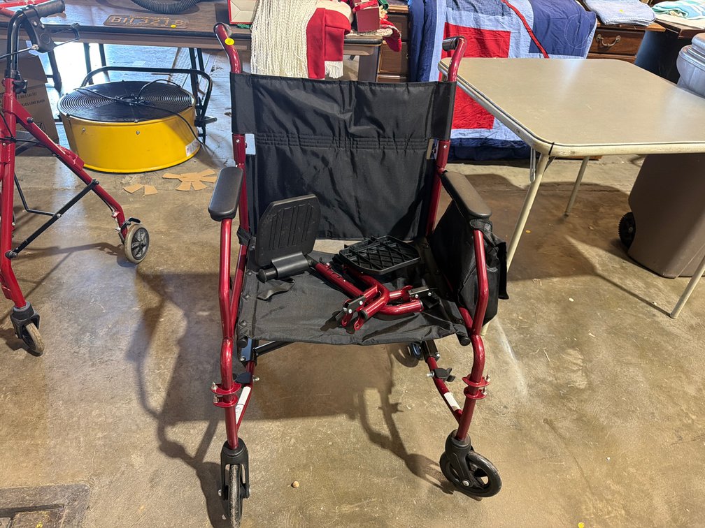 RED WHEELCHAIR