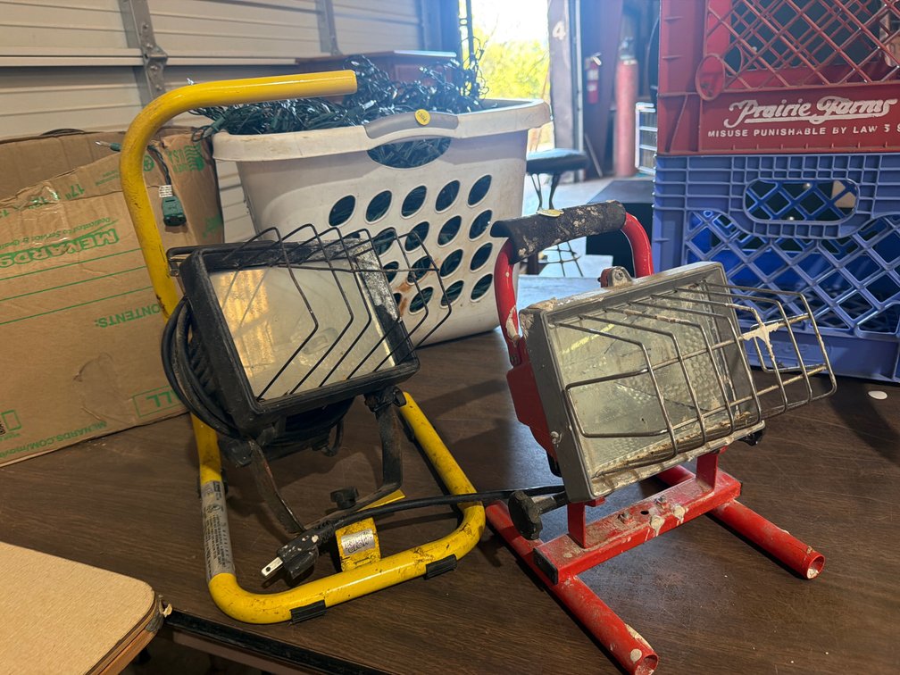 TWO WORK LIGHTS