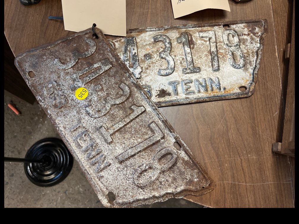 1953 VINTAGE TN LICENSE PLATES