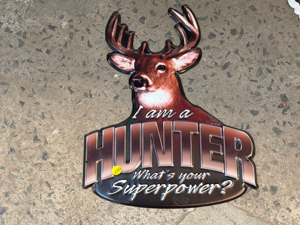 HUNTER SIGN  17”X13”