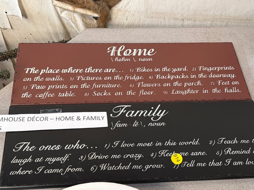 FARMHOUSE DECOR- HOME & FAMILY SIGNS