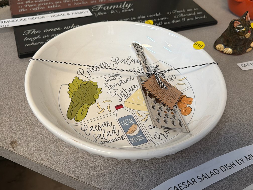 MUD PIE CAESAR SALAD DISH