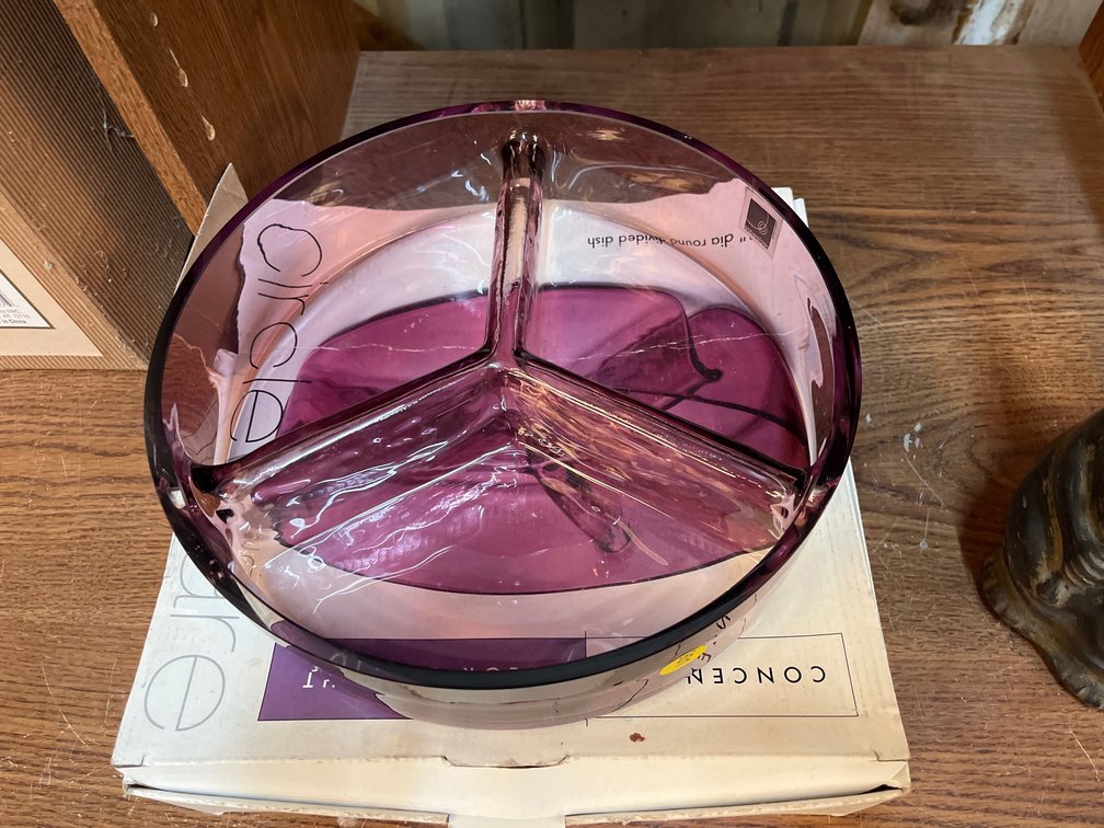 11” GLASS DIVIDED DISH