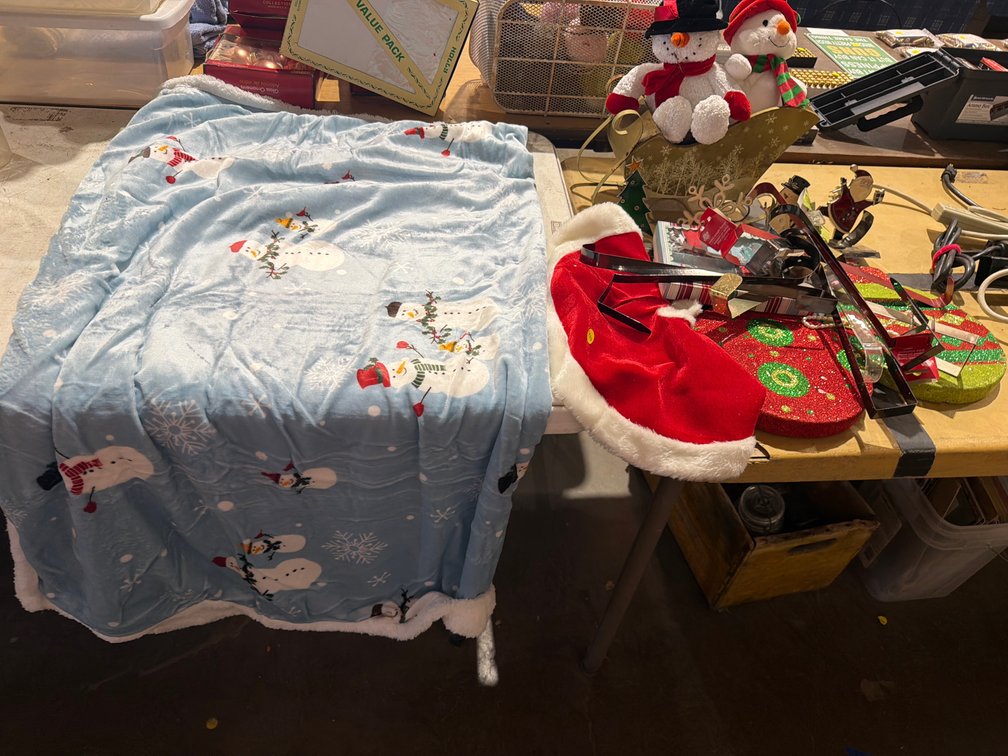 CHRISTMAS THROW AND DECOR