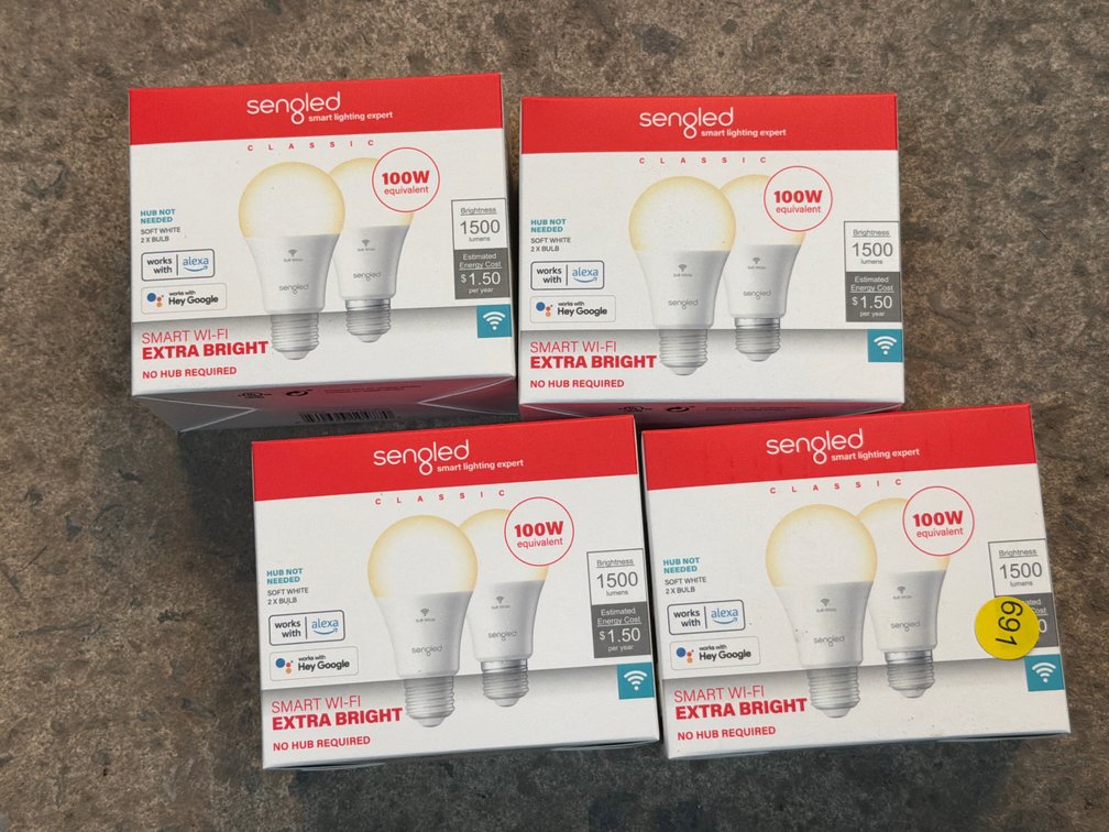 (4) BOXES OF SMART LIGHT BULBS