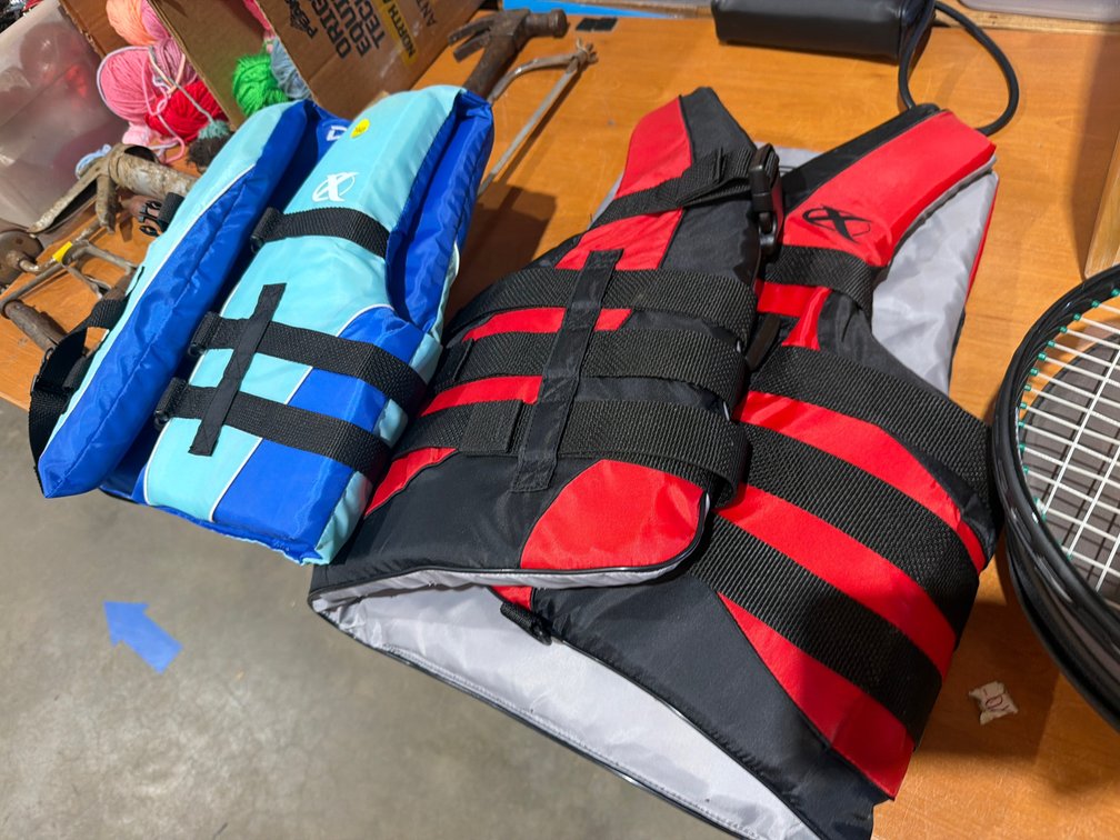 TWO LIFE JACKETS