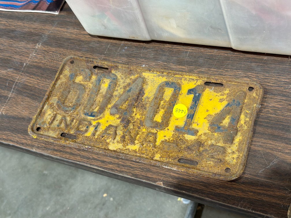 INDIANA LICENSE PLATE