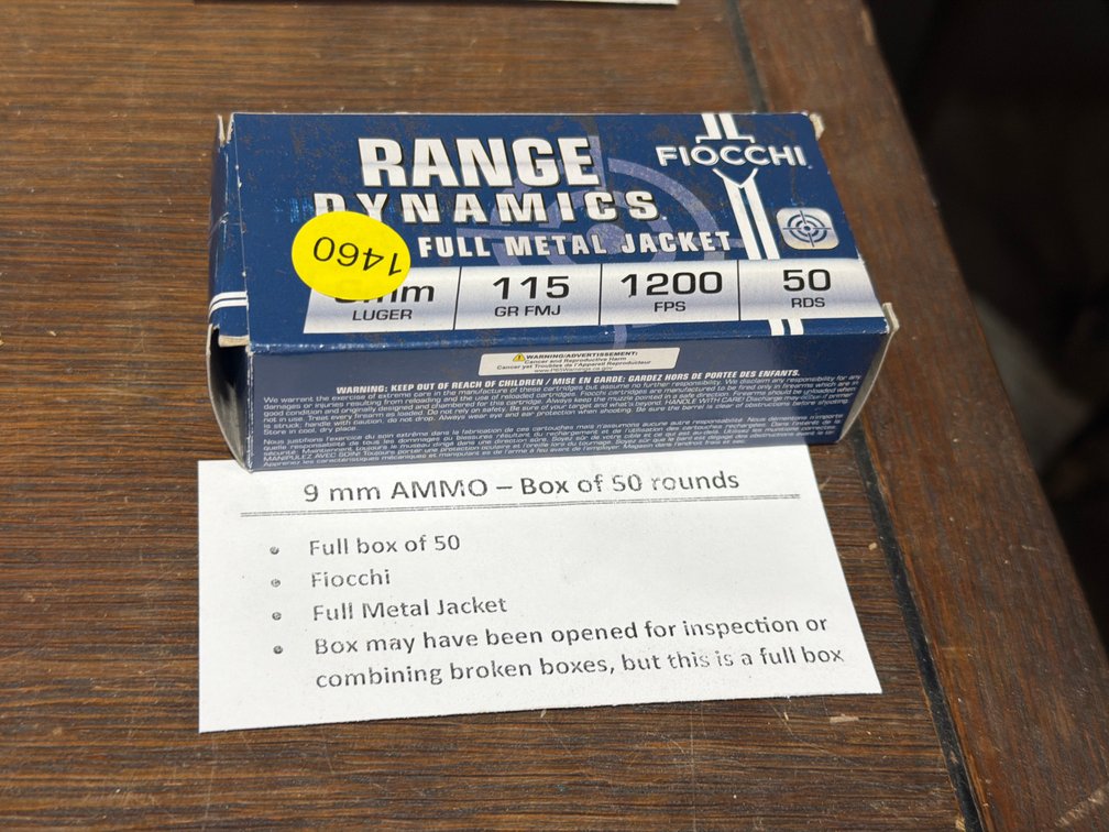 50 ROUNDS OF 9MM AMMO