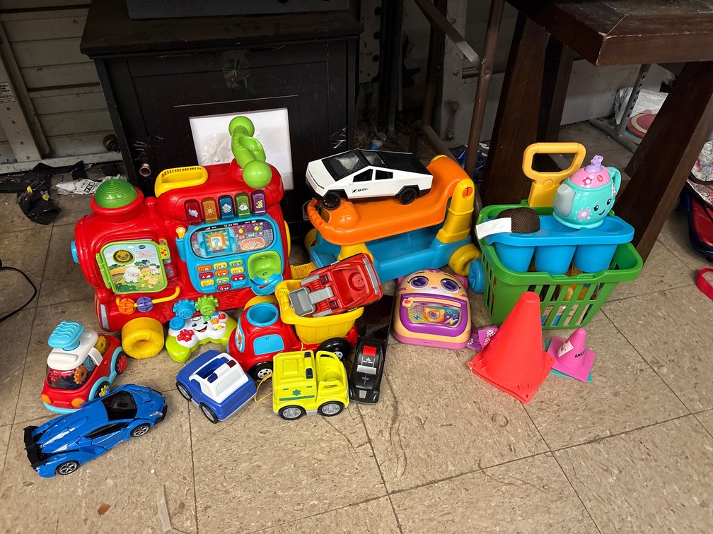 KIDS TOY TRUCKS, CARS, ETC