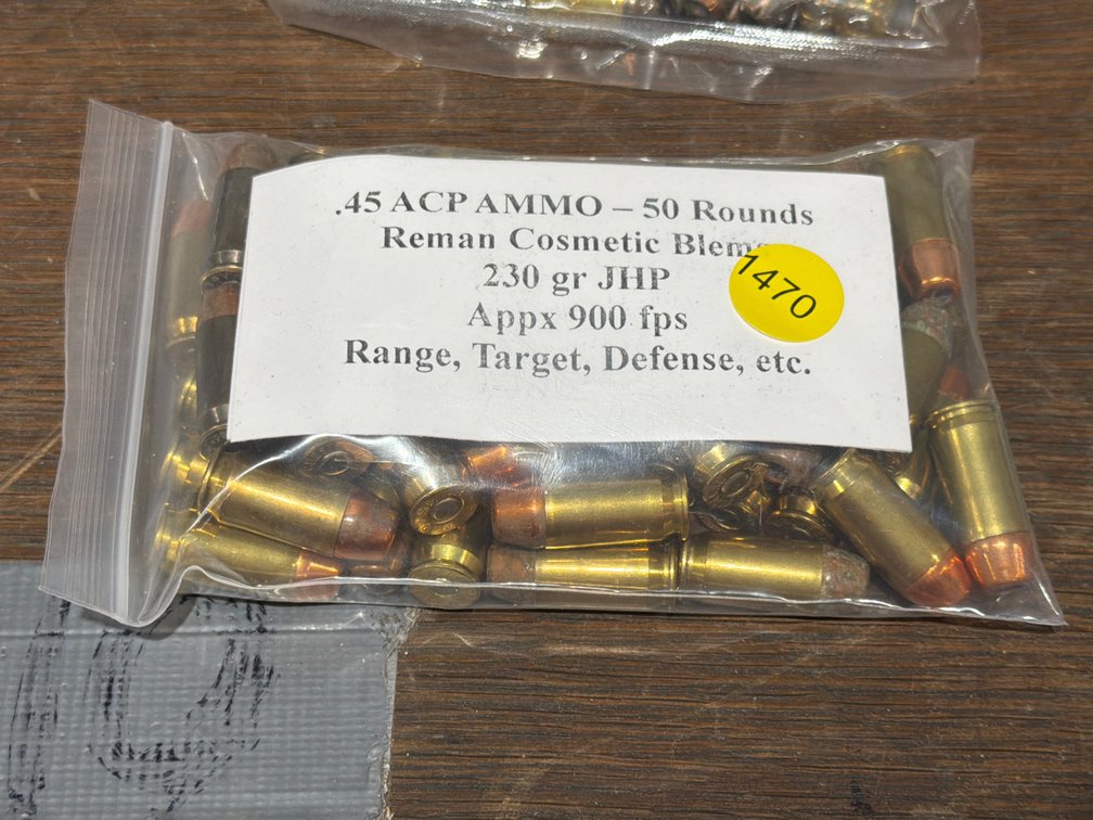 50 ROUNDS OF 45 ACP AMMO