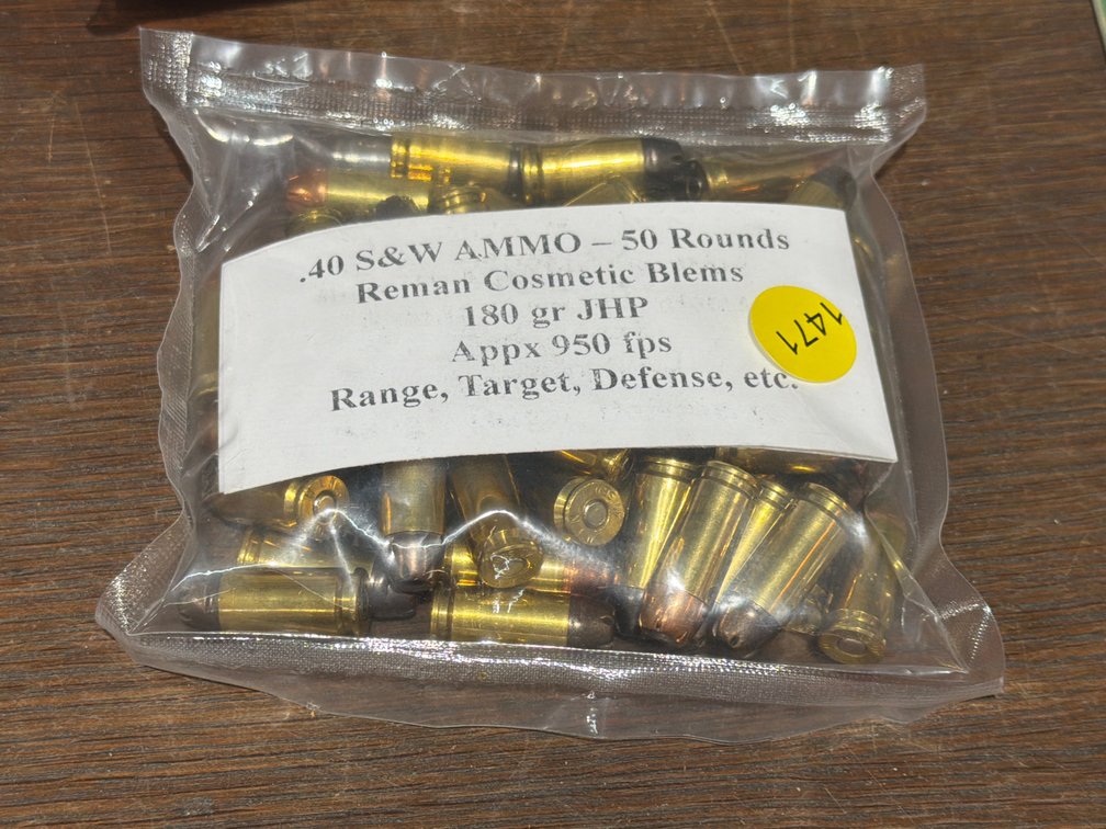 50 ROUNDS OF 40 S&W AMMO