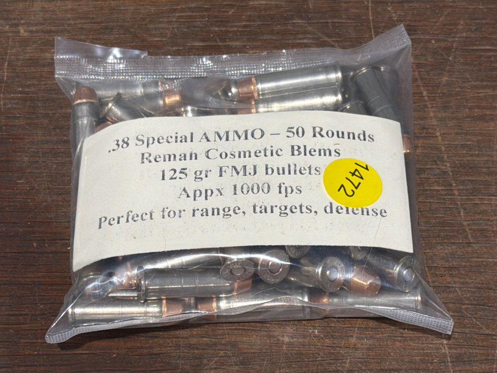 50 ROUNDS OF 38 SPECIAL AMMO