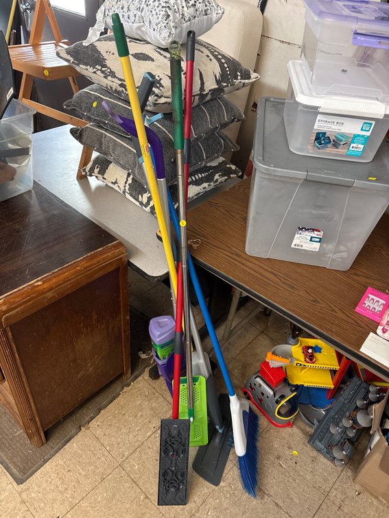 BROOMS, SWIFFERS, ETC