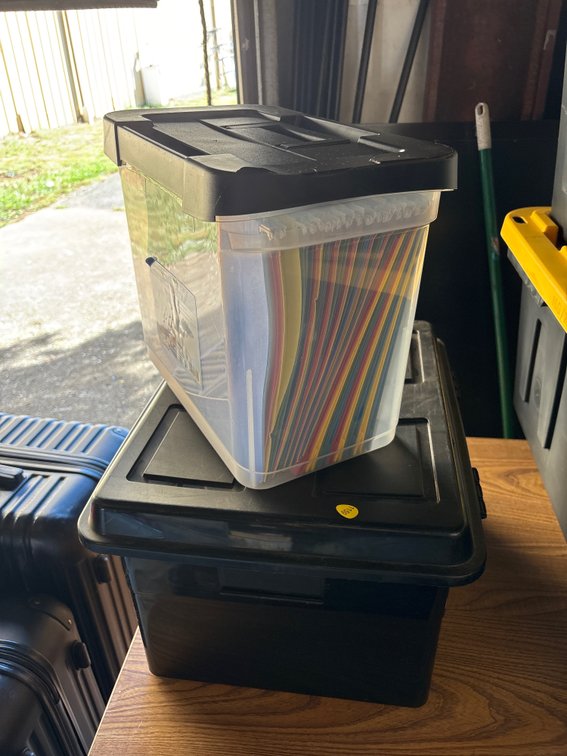 PORTABLE FILE STORAGE & PLASTIC STORAGE TOTE
