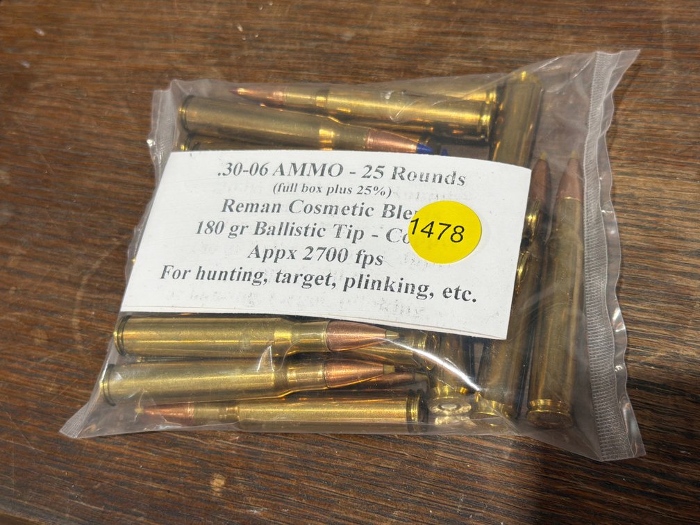 25 ROUNDS OF 30-06 AMMO