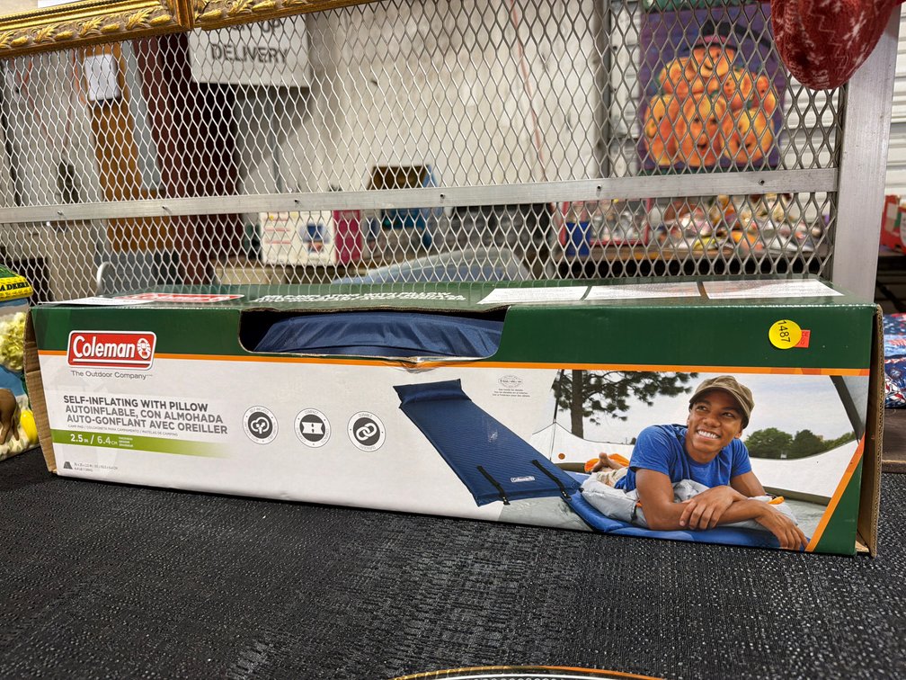 NEW COLEMAN SELF-INFLATING CAMPING PAD WITH PILLOW