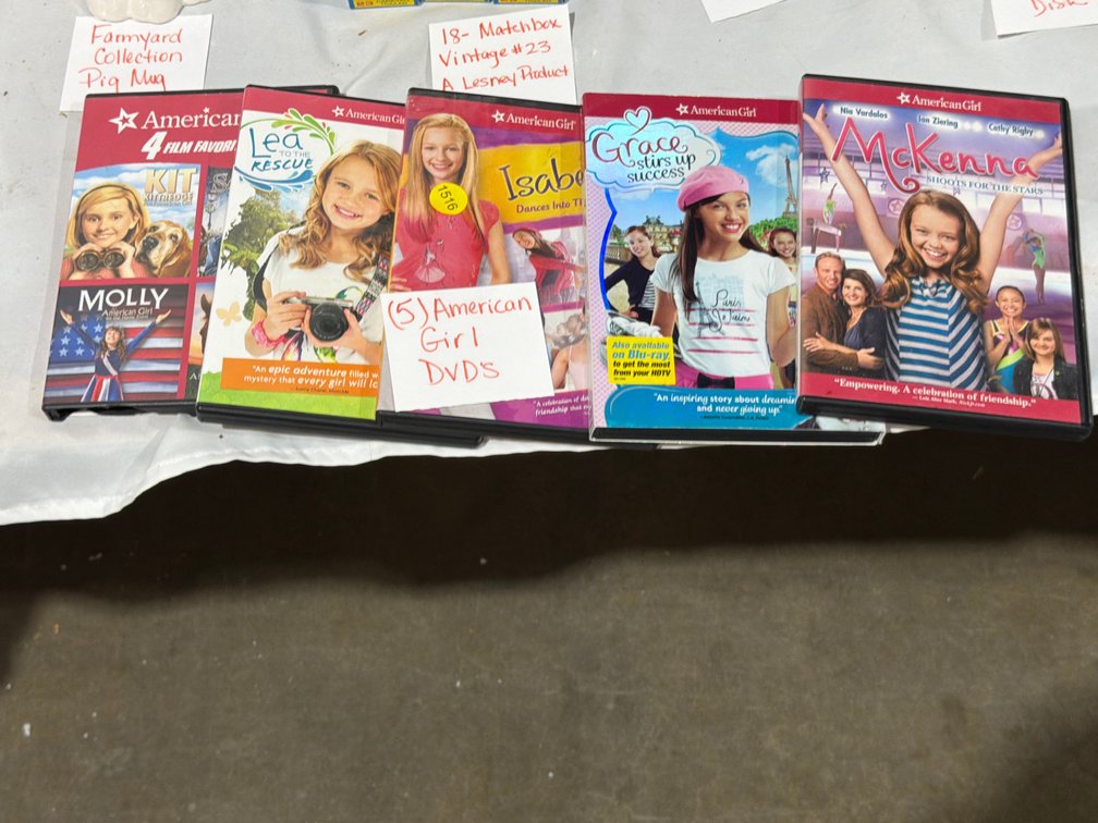 (5) AMERICAN GIRL DVDS