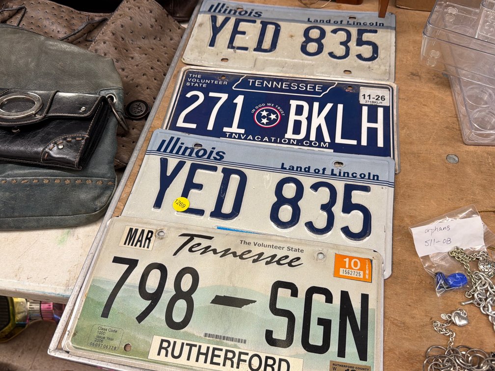 VARIOUS LICENSE PLATUS
